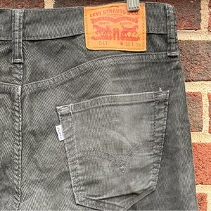 Levi's Blue Gray Stretch Corduroy Jeans Size 32x30